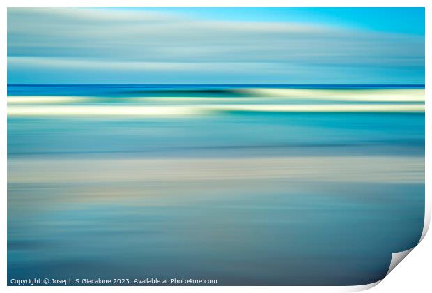 Soft Surf Abstract Print by Joseph S Giacalone