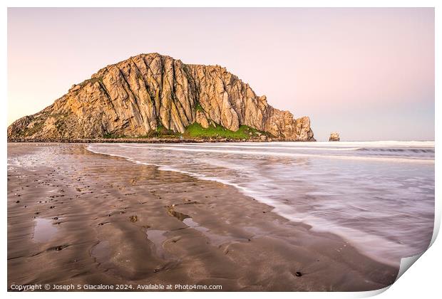 Surf's Up - Morro Rock Print by Joseph S Giacalone