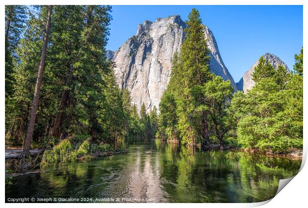 Yosemite Valley Monolith Print by Joseph S Giacalone