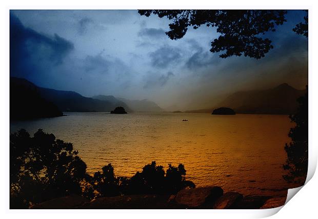 Derwent water Print by CHRIS ANDERSON