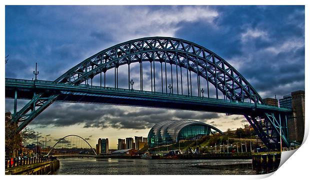 3 Tyne Icons Print by CHRIS ANDERSON