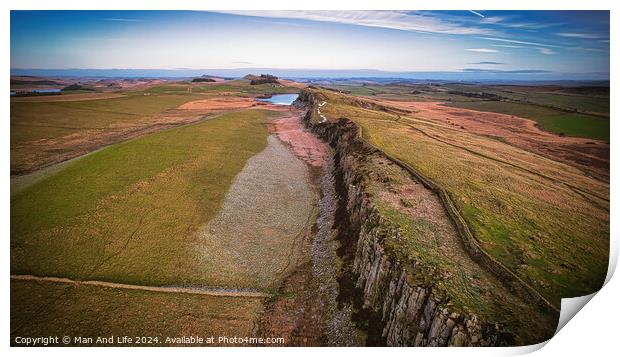 Outdoor stonerock Print by Man And Life