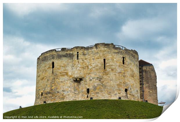 York Castle Print by Man And Life