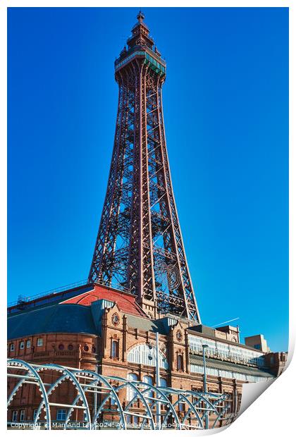 Blackpool Tower Print by Man And Life