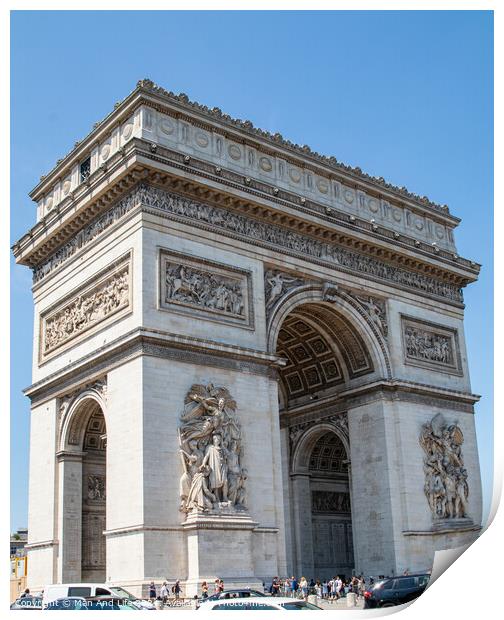 Arc de Triomphe Print by Man And Life