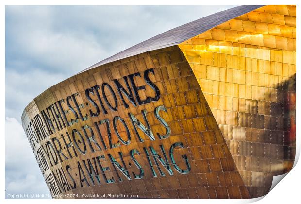 Millennium Centre Cardiff Print by Neil McKenzie