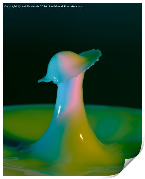 Splash Tower of Milk  Print by Neil McKenzie