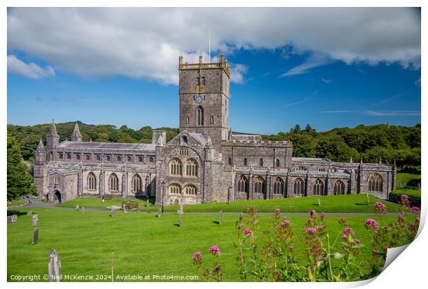 St Davids Cathedral  Print by Neil McKenzie