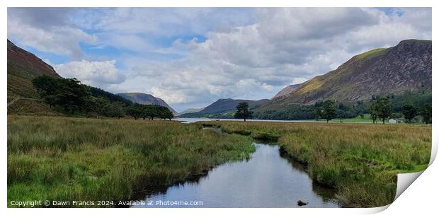 Buttermere Beauty of the Lakes Print by Dawn Francis