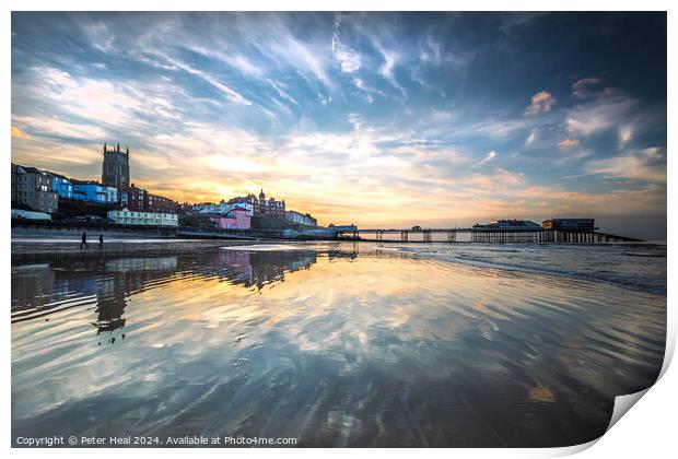 Cromer Reflections Print by Peter Heal