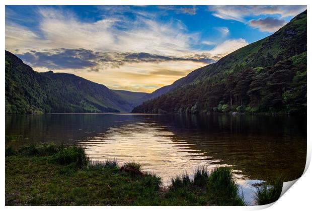 Glendalough Sunset Print by Ian Good