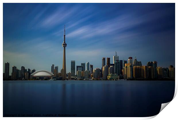 Toronto Cityscape Long Exposure Print by Ian Good