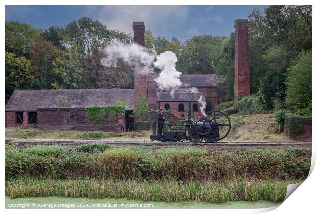 Steam locomotion Print by Average Images