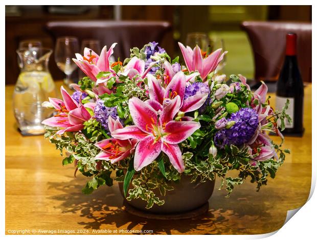 Table decoration Print by Average Images