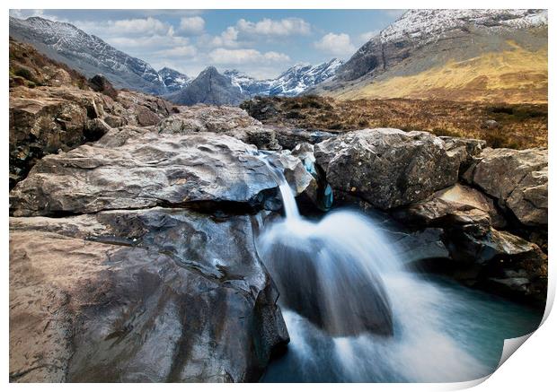 The Fairy Pools, Isle of Skye Print by Karl Oparka