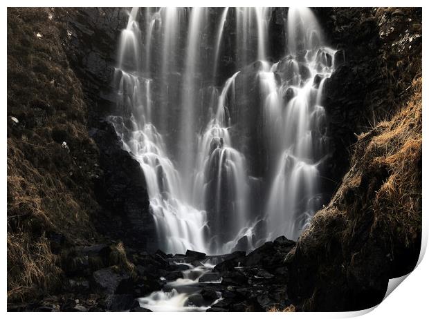 Clashnessie Waterfall, Assynt, Sutherland Print by Karl Oparka