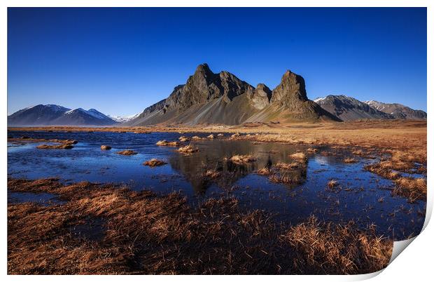 Eystrahorn mountain in East of Iceland  Print by Renxiang Ding