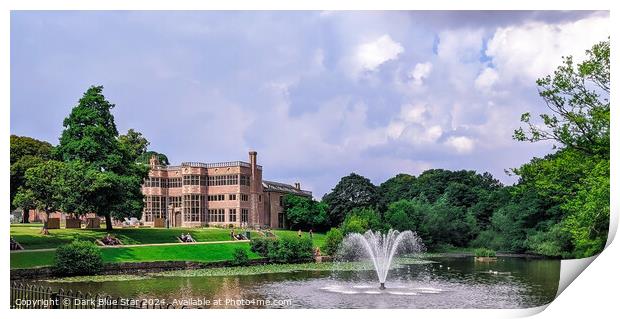 Astley Park in Chorley Print by Dark Blue Star