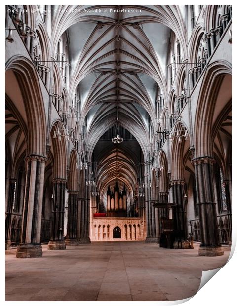 Lincoln Cathedral   Print by Steven Kirsop