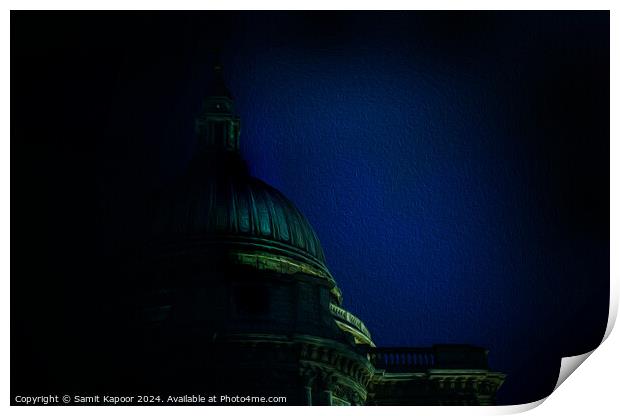 St Pauls Cathedral London Print by Samit Kapoor