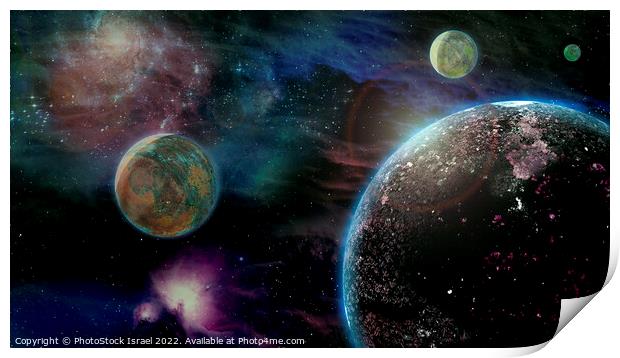 fantasy image of a planet Print by PhotoStock Israel