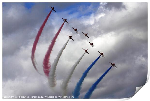 Red Arrows  Print by PhotoStock Israel