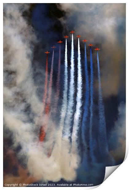 Red Arrows  Print by PhotoStock Israel