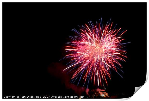 4th of July fireworks. Print by PhotoStock Israel