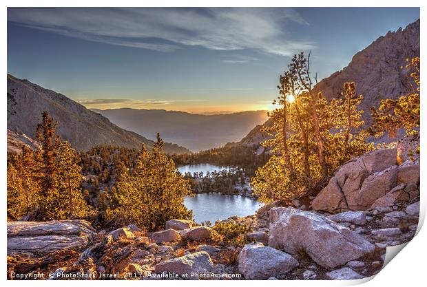 Onion Valley, Sierra Nevada mountain range Print by PhotoStock Israel