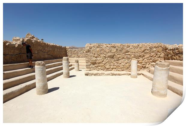 Israel, The ruins of Masada  Print by PhotoStock Israel