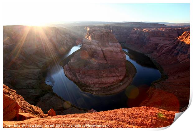 Horseshoe Bend Colorado River Arizona USA Print by PhotoStock Israel