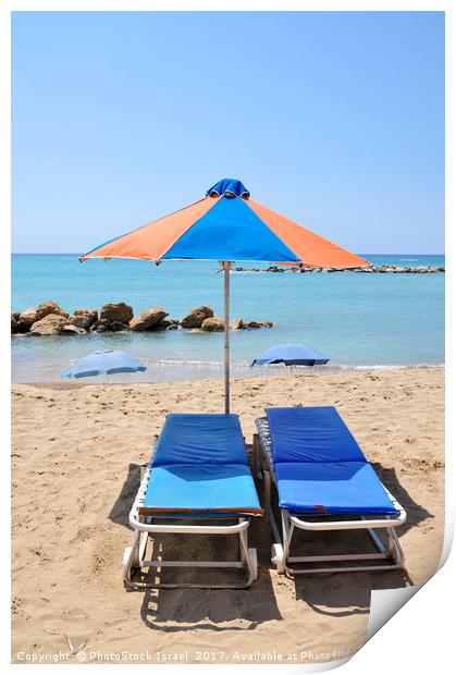 Beach Resort Print by PhotoStock Israel