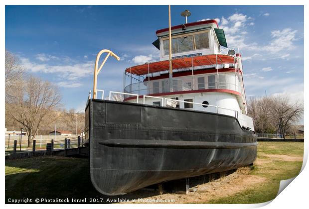 "Sergeant Floyd" steamboat Sioux City, Iowa USA Print by PhotoStock Israel