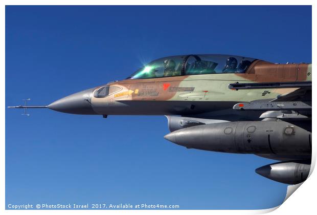 IAF F-16 Fighter jet Print by PhotoStock Israel
