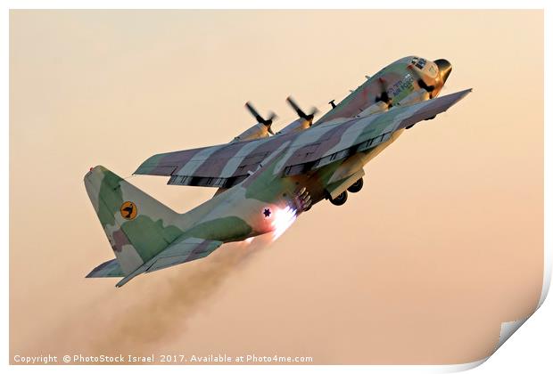 IAF Hercules 100 Print by PhotoStock Israel