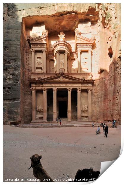 Jordan, Petra the Treasury  Print by PhotoStock Israel