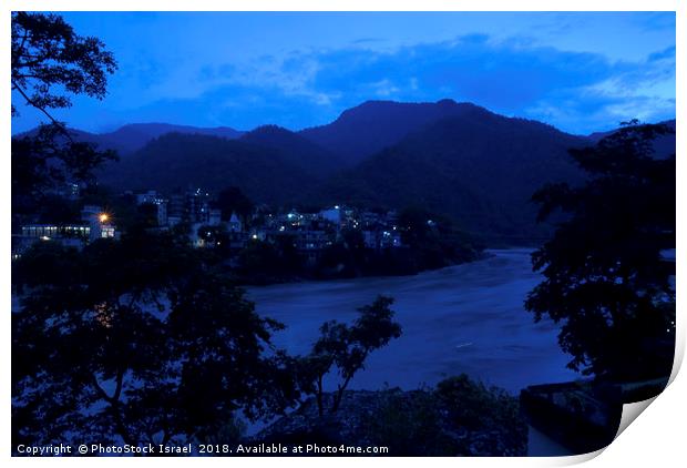 India, Uttarakhand, Rishikesh Print by PhotoStock Israel