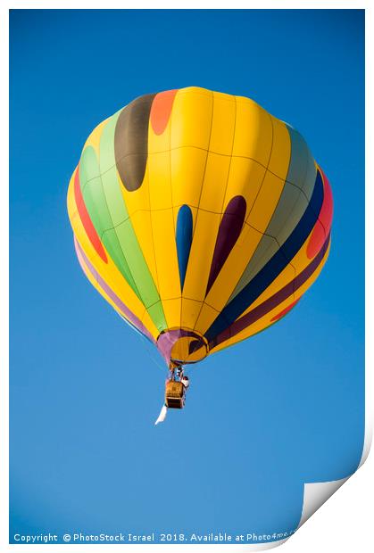 Hot Air Balloon show  Print by PhotoStock Israel