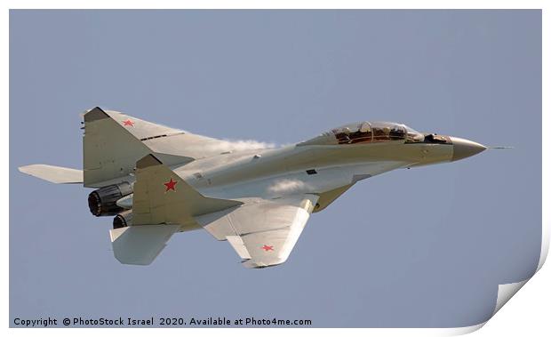 Mikoyan MiG-35 in flight Print by PhotoStock Israel