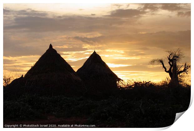 Hamer Tribe  Print by PhotoStock Israel