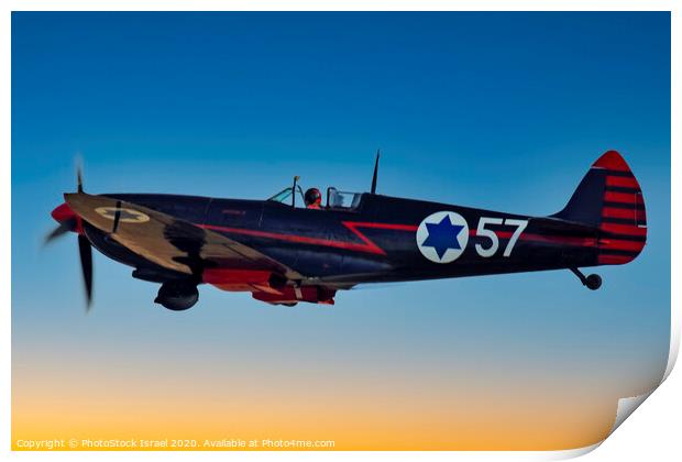 Supermarine spitfire MK. IX Print by PhotoStock Israel