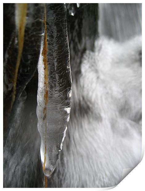 Icicle in Glen Lyon Print by James Lamont