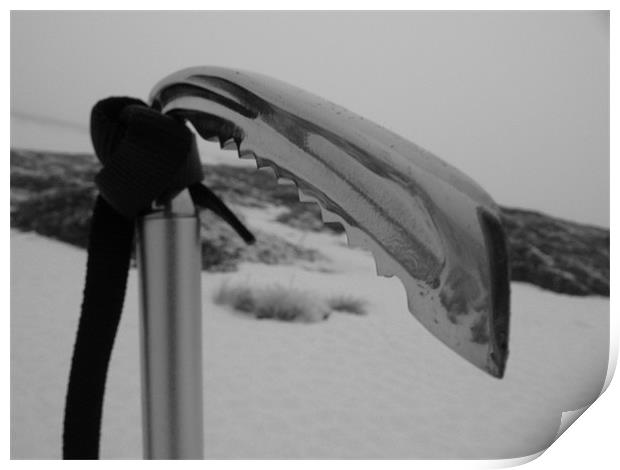 Ice Axe - Black and White Print by James Lamont