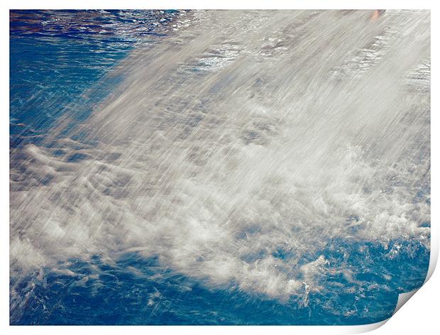 Water Curtain Print by Erzsebet Bak