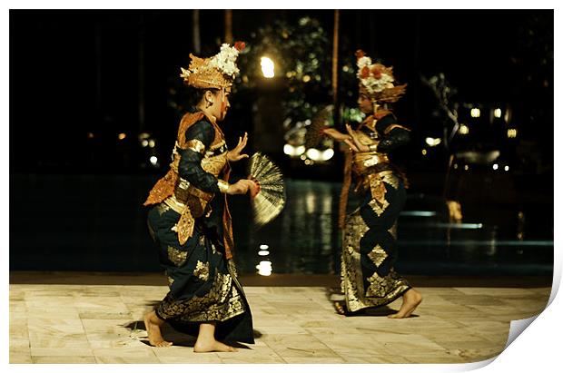 Balinese Dancers Print by Tom Jones