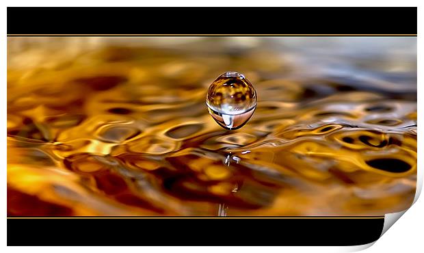 water drop Print by Jovan Miric