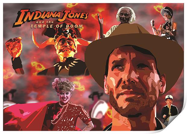 Indiana Jones and the TEMPLE OF DOOM Print by eamonn siu