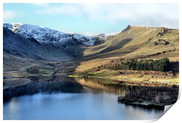 Haweswater in Winter Print by Sarah Couzens