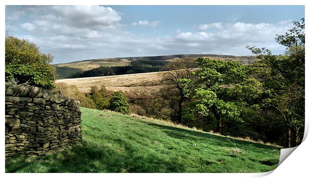 Holmfirth Print by Sarah Couzens