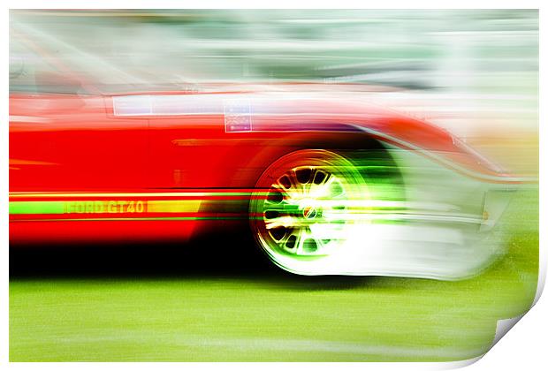 GT40 - just a blur Print by Jim Filmer